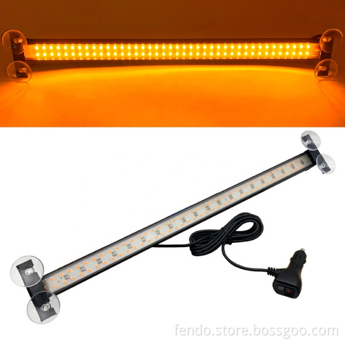 80 LED 80W 50cm Windshield Strobe Warning Light Bar